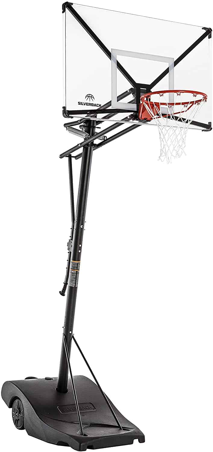 Silverback NXT Portable Height-Adjustable Basketball Hoop Assembles in 90 Minutes